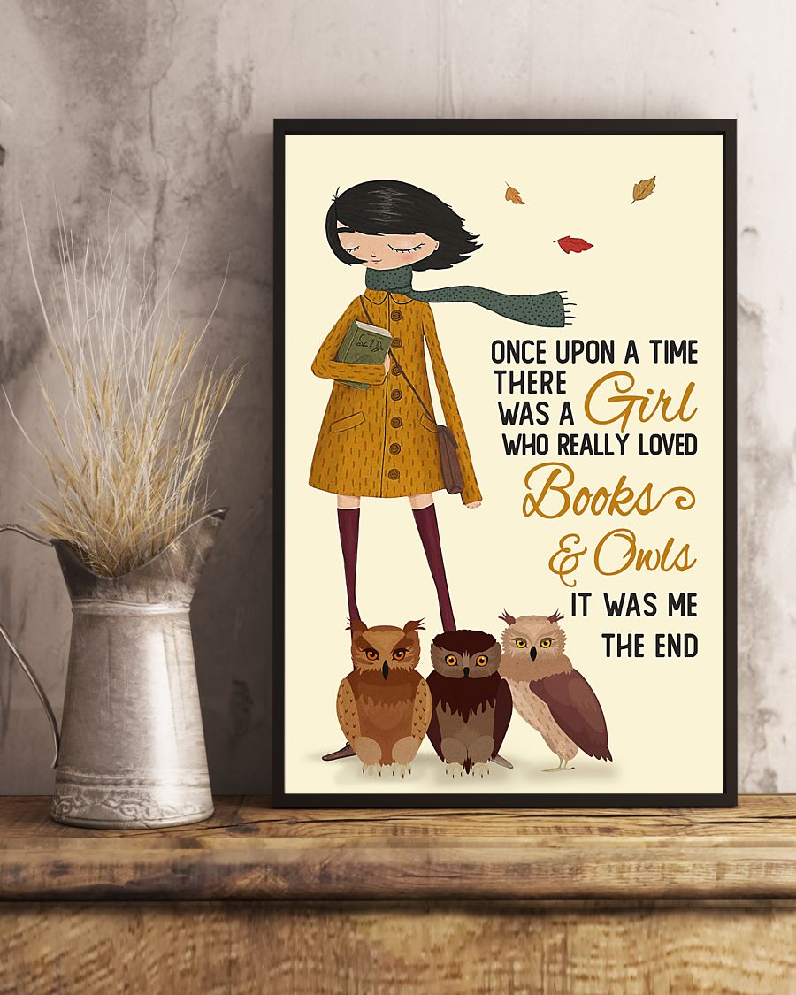 Autumn Girl there was a girl who really loved books and owls poster 4 Autumn Girl there was a girl who really loved books and owls poster
