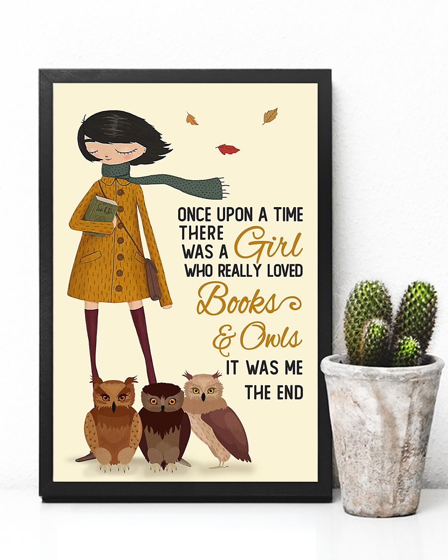 Autumn Girl there was a girl who really loved books and owls poster 3 Autumn Girl there was a girl who really loved books and owls poster