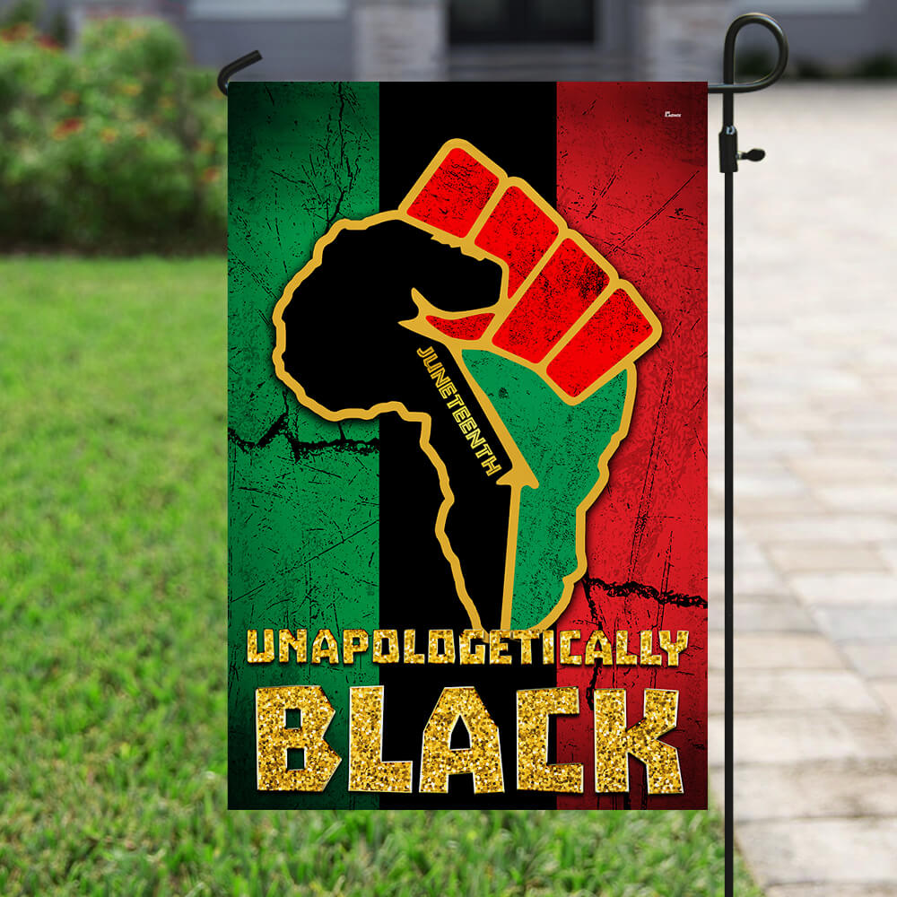 Juneteenth Unapologetically Black Flag