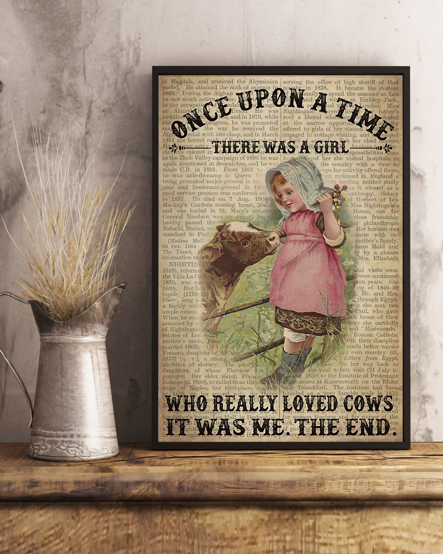 Girl Loved Cows once upon a time there was a girl poster 3 Girl Loved Cows once upon a time there was a girl poster