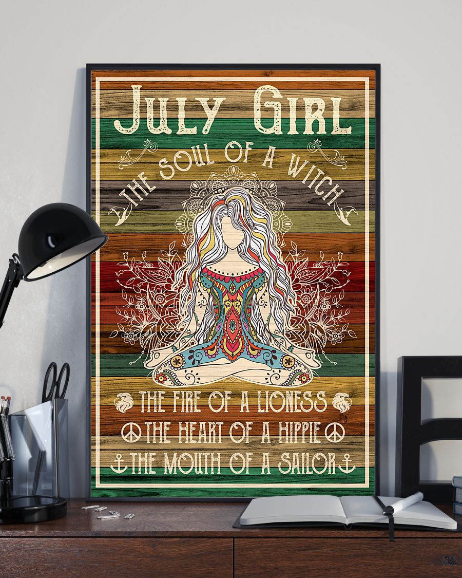 July Girl The Soul of A Witch The Fire of A Lioness Poster 2 July Girl The Soul of A Witch The Fire of A Lioness Poster