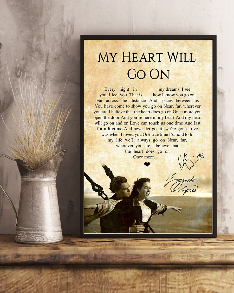 My heart will go on lyric Poster 3 My heart will go on lyric Poster