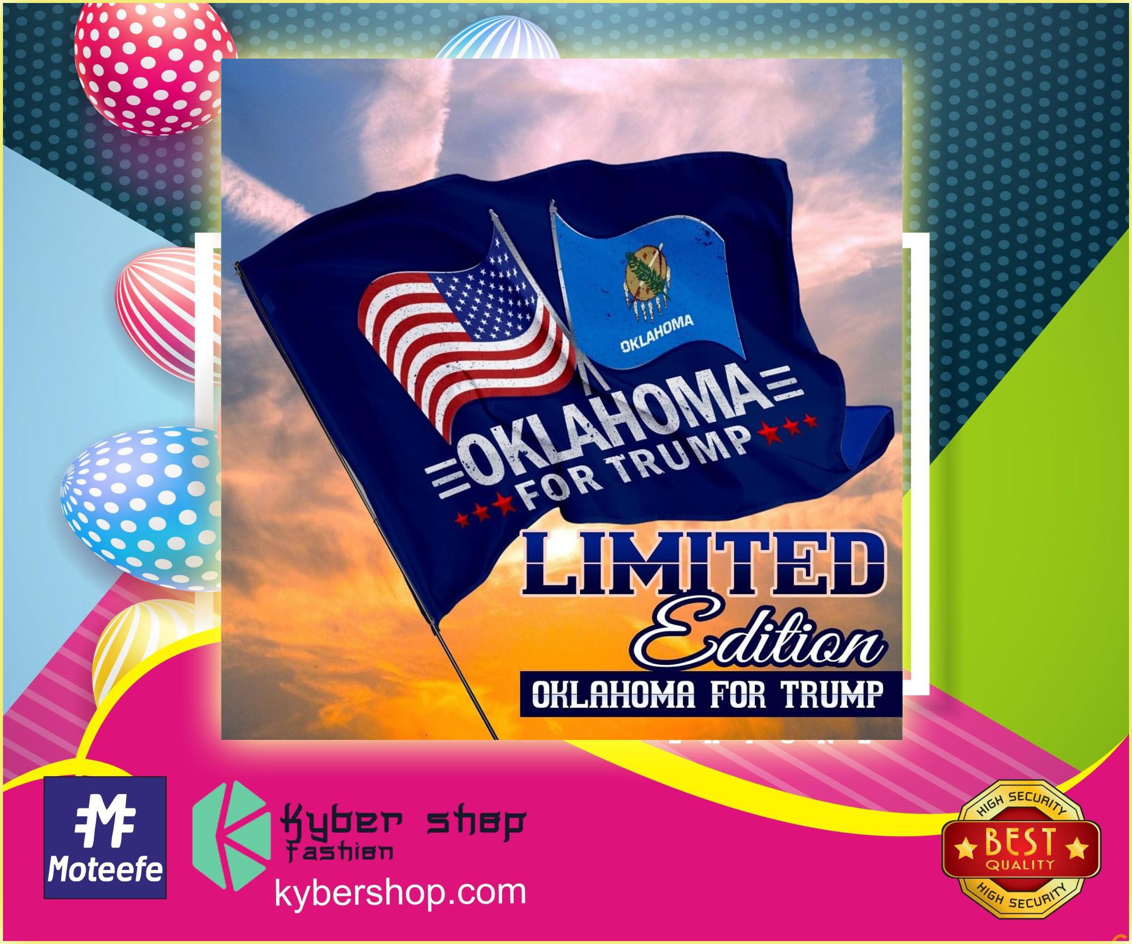 USA oklahoma for trump flag 3 USA oklahoma for trump flag