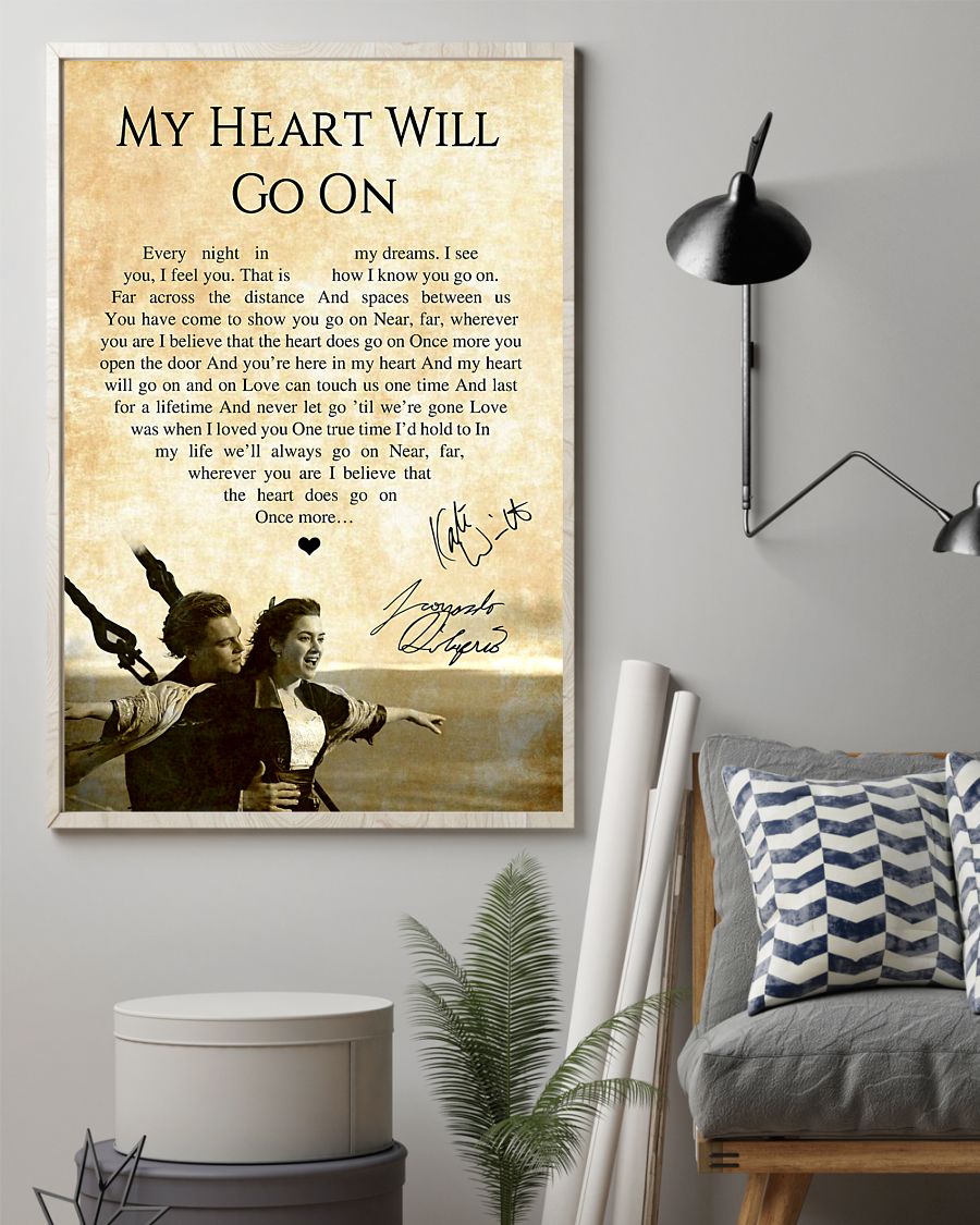 My heart will go on lyric Poster 2 My heart will go on lyric Poster