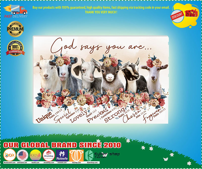God says you are goat poster 5 God says you are goat poster