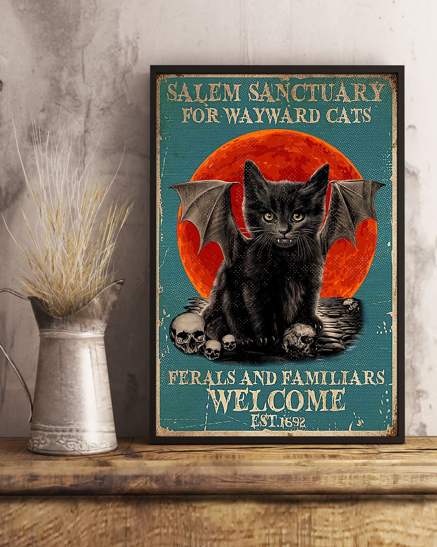 Cat salem sanctuary for wayward cats ferals and familiars welcome poster 2 Cat salem sanctuary for wayward cats ferals and familiars welcome poster