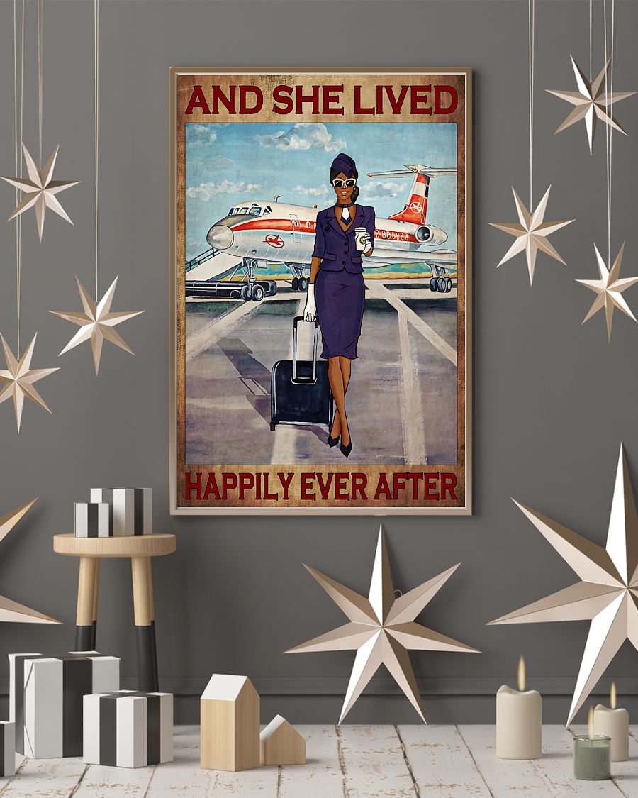 Purple flight attendance and she live happily ever after 3 Purple Black girl flight attendance and she live happily ever after