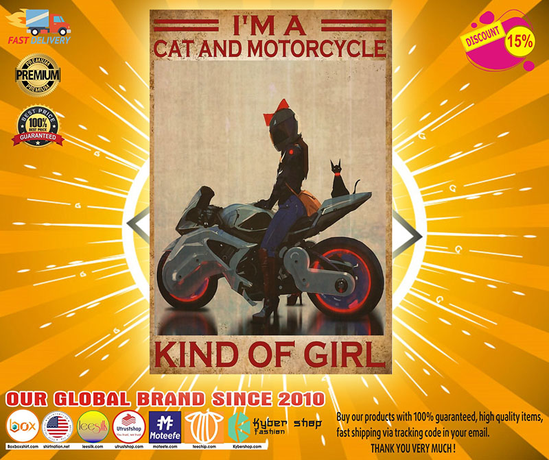I'm a cat and motorcycle kind of girl poster 4 Im a cat and motorcycle kind of girl poster
