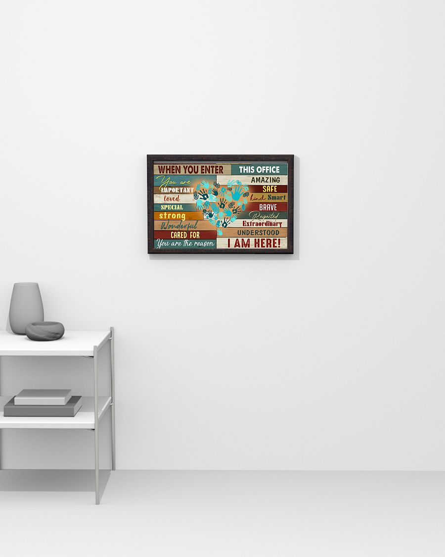 Autism awareness When you enter this office poster 3 Autism awareness When you enter this office poster