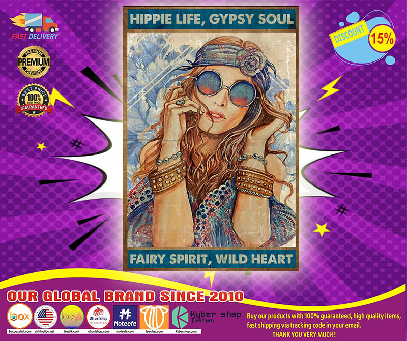 Hippie life gypsy soul fairy spirit wild heart poster 2 Hippie life gypsy soul fairy spirit wild heart poster
