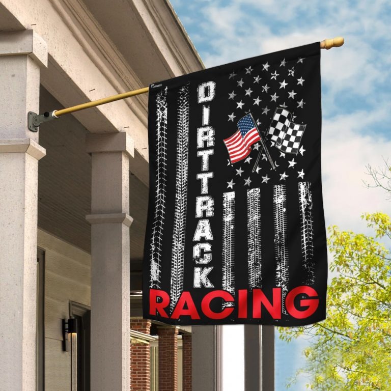 Dirttrack racing US American flag