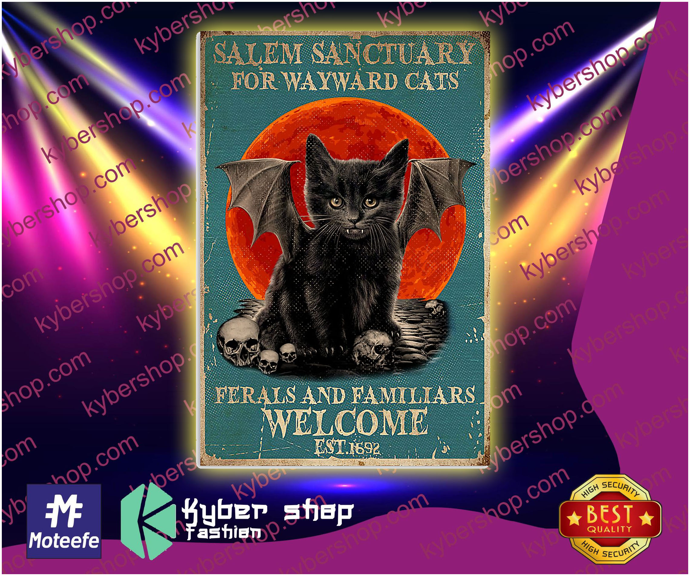 Cat salem sanctuary for wayward cats ferals and familiars welcome poster 5 Cat salem sanctuary for wayward cats ferals and familiars welcome poster