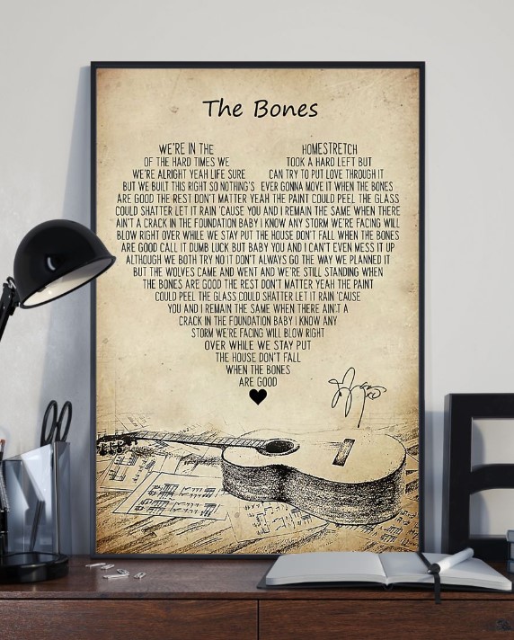 Guilta The bones lyric poster 4 Guilta The bones lyric poster
