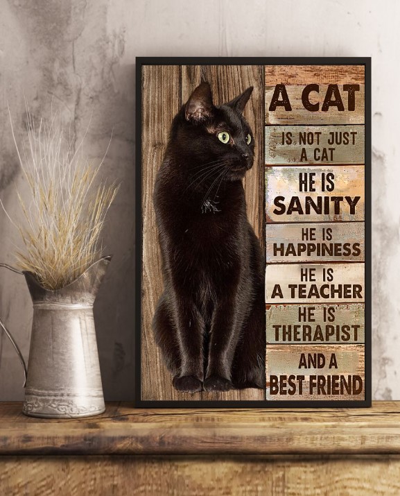 A cat is not just a cat he is sanity he is happiness poster 5 A cat is not just a cat he is sanity he is happiness poster