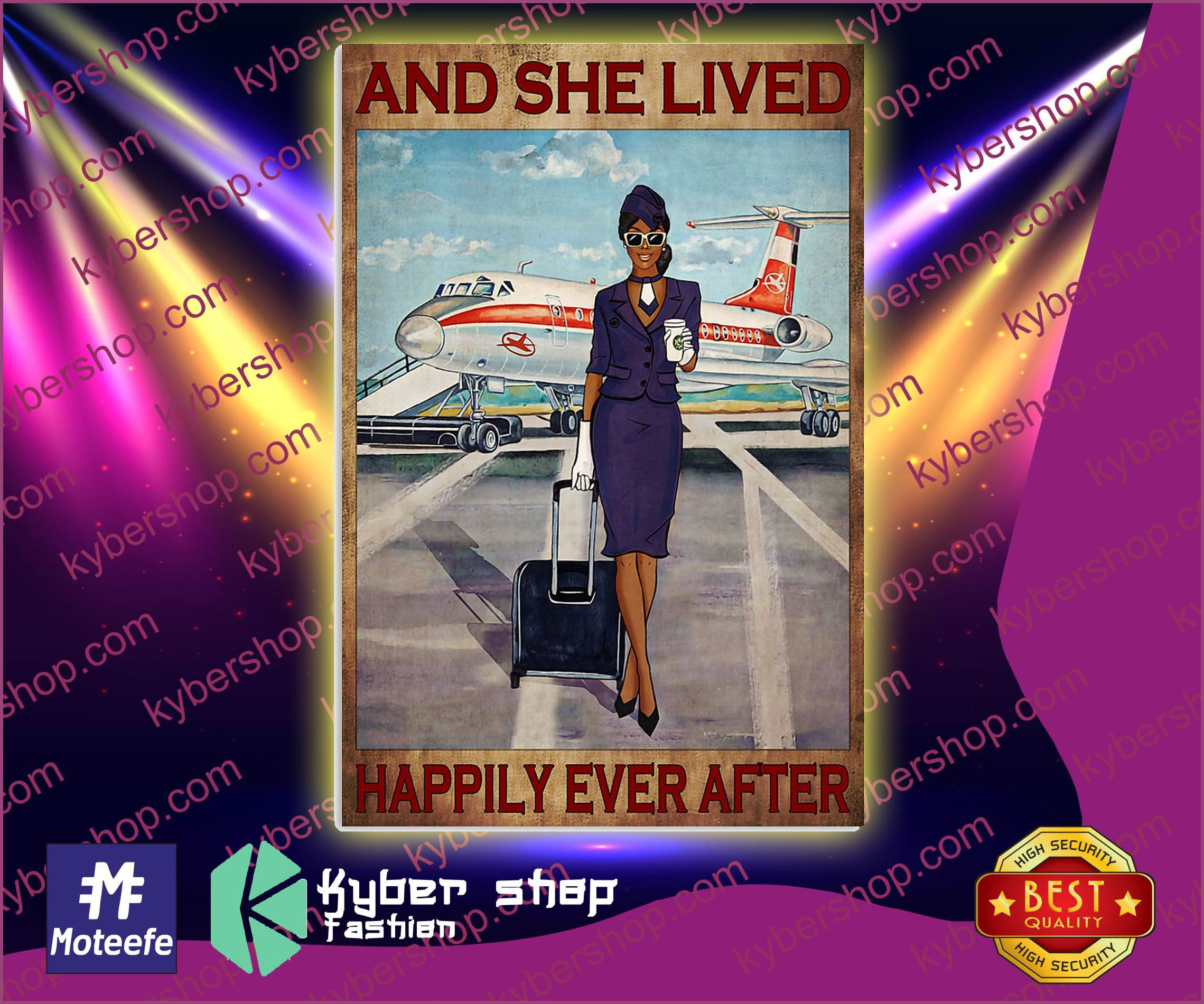 Purple flight attendance and she live happily ever after 5 Purple Black girl flight attendance and she live happily ever after