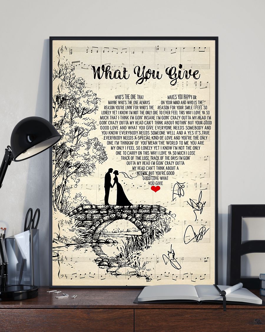 What you give lyrics poster 3 What you give lyrics poster
