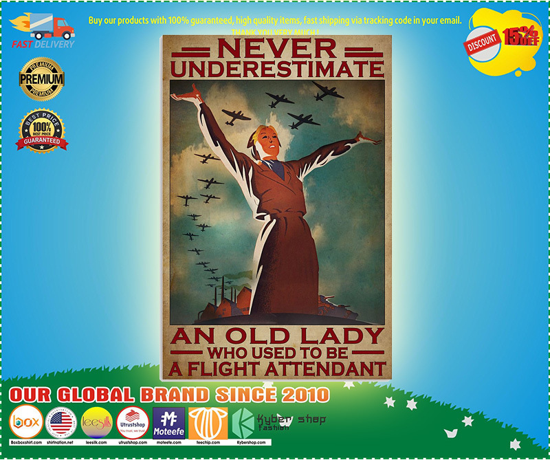 Never underestimate an old lady who used to be a flight attentdant poster 5 Never underestimate an old lady who used to be a flight attentdant poster