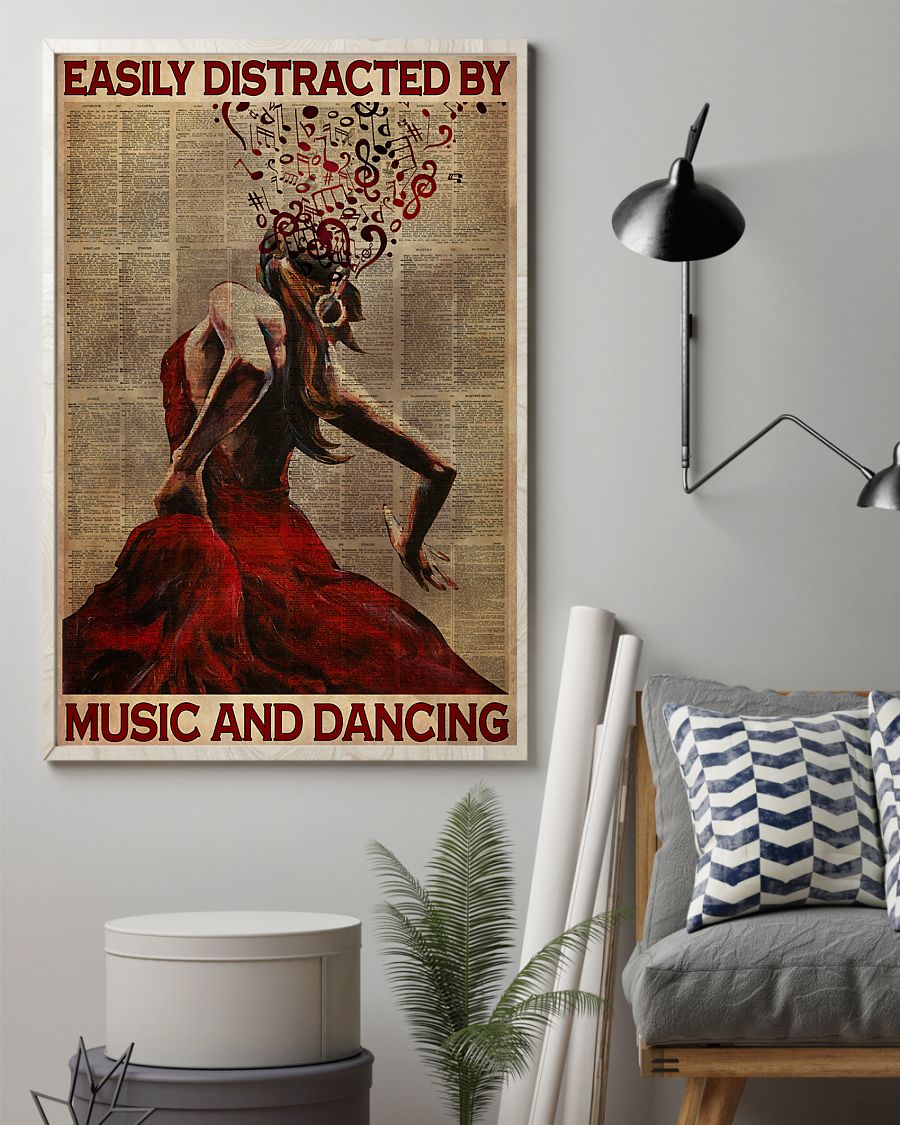 Poster Flamenco Easily distracted by music and and dancing 4 Poster Flamenco Easily distracted by music and and dancing