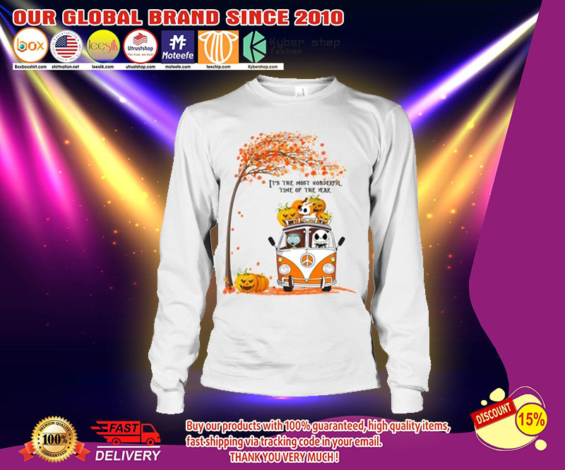 Jack Skellington Sally Pumpkins It's the most wonderful time of the year shirt 3 Jack Skellington Sally Pumpkins Its the most wonderful time of the year long