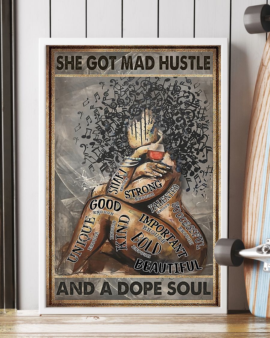 Music and Wine She got mad hustle and a dope soul poster 3 Music and Wine She got mad hustle and a dope soul poster