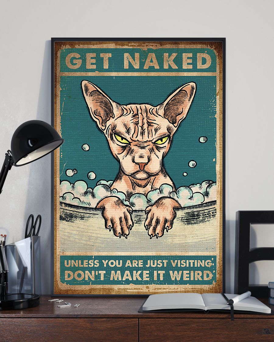 Cat get naked unless you are just vistiting don't make it weird poster 3 Cat get naked unless you are just vistiting dont make it weird poster