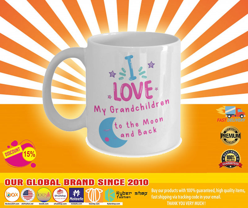 I love my grandchildren to the moon and back mug