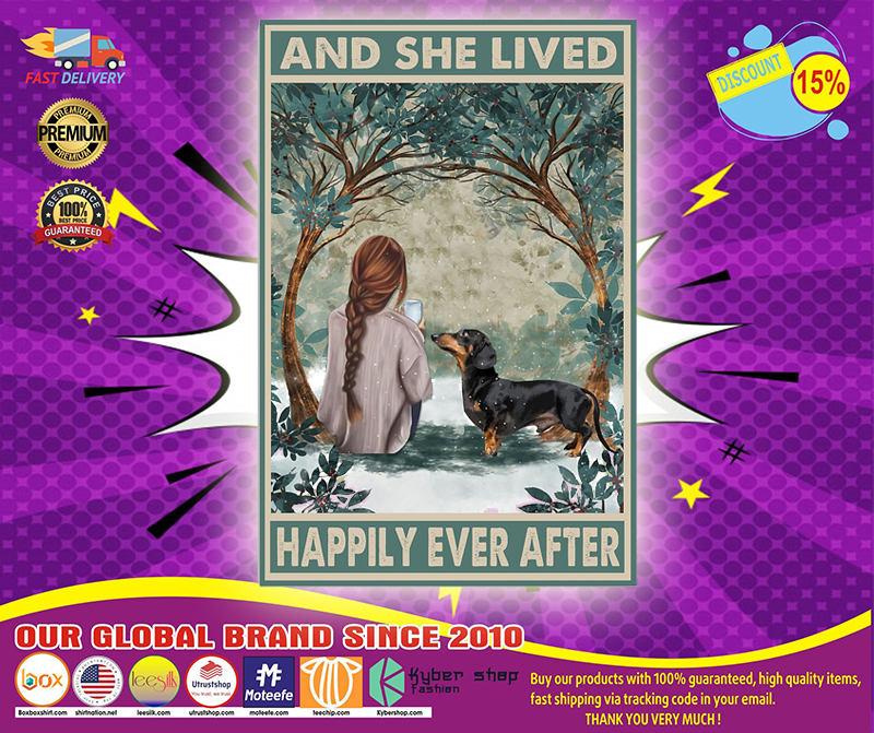 Dachshund and she live happily ever after poster 5 Dachshund and she live happily ever after poster