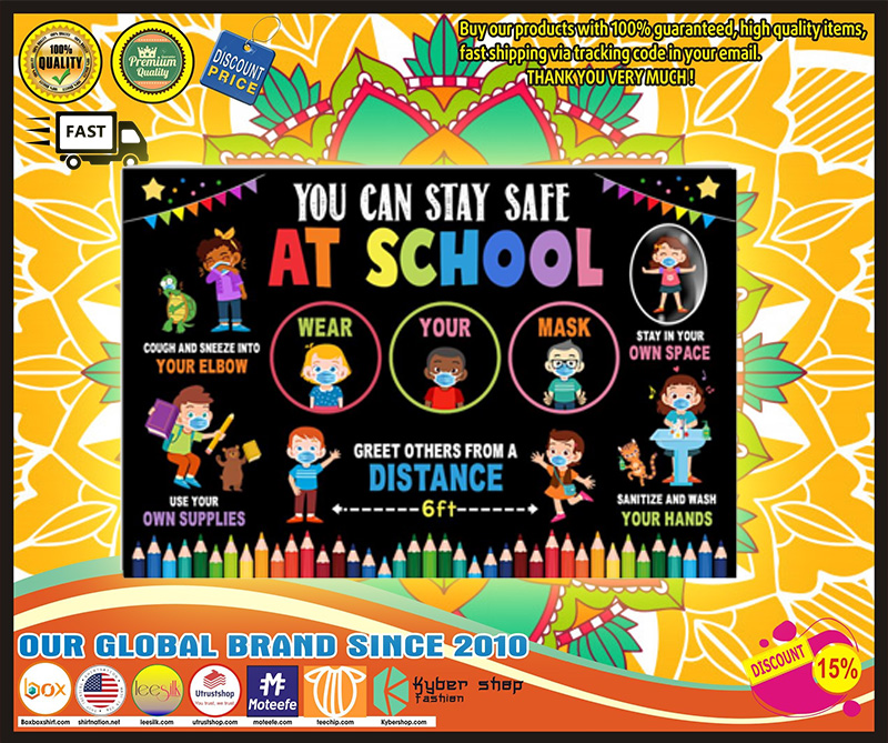 Classroom You can stay safe at school Horizontal poster 5 Classroom You can stay safe at school Horizontal poster