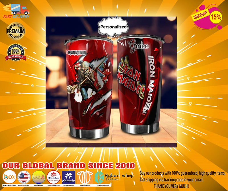 Iron Maiden custom personalized name tumbler 4 Iron Maiden custom personalized name tumbler