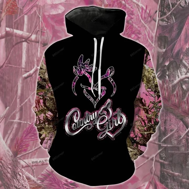 Pink Country girl 3d hoodie and legging 3 Pink Country girl d hoodie and legging