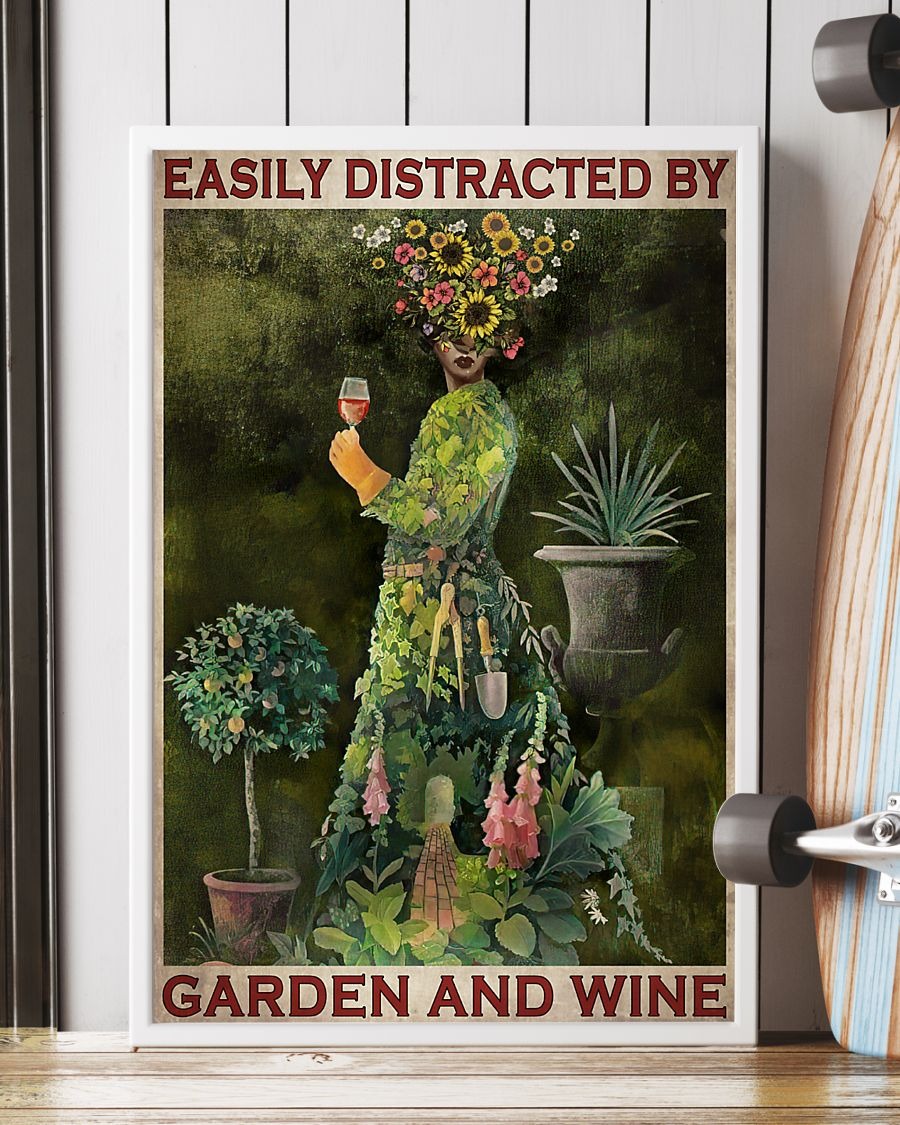 Easily distracted by garden and wine poster 4 Easily distracted by garden and wine poster