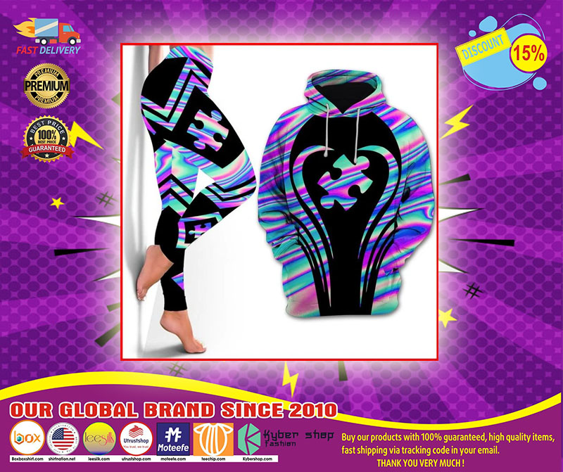 Autism Awareness holographic 3d hoodie and legging 5 Autism Awareness holographic d hoodie and legging