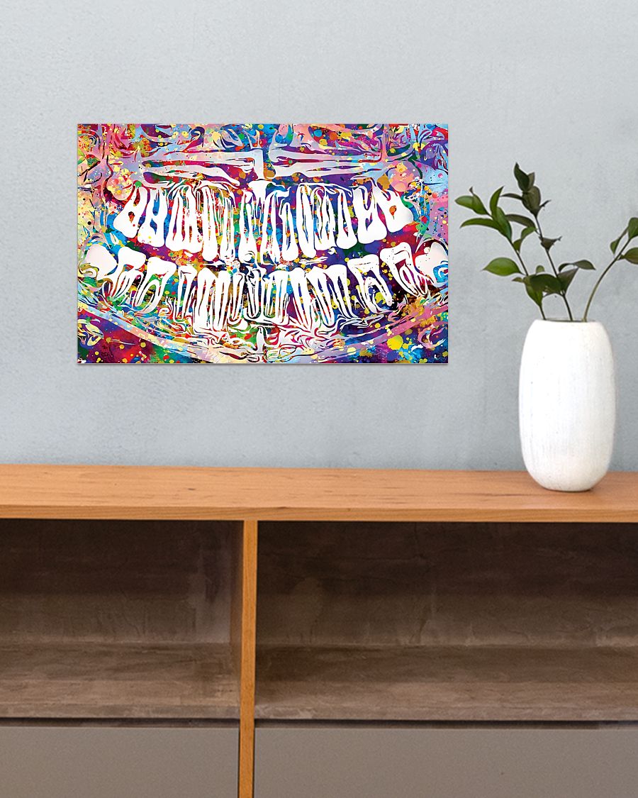 Dentist colorful x-ray poster 2 Dentist colorful ray poster