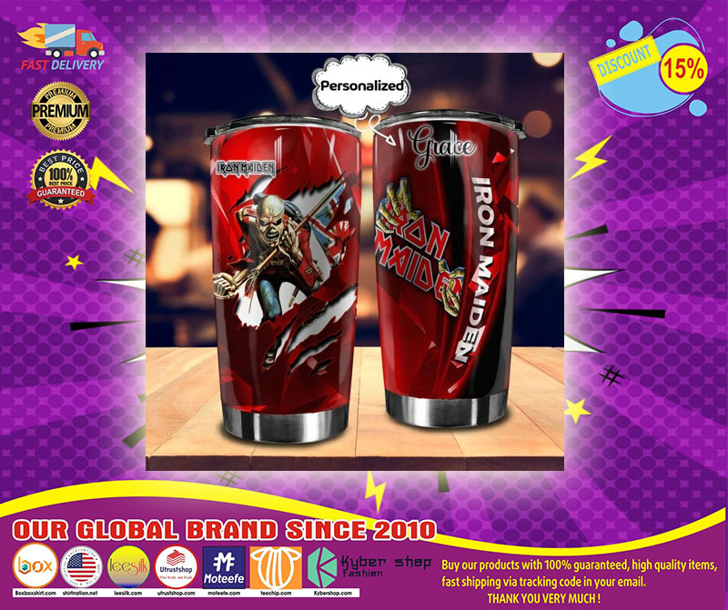 Iron Maiden custom personalized name tumbler 5 Iron Maiden custom personalized name tumbler