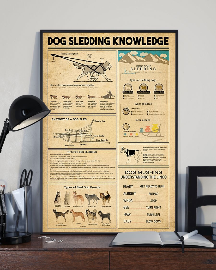 Dog sledding knowledge poster 3 Dog sledding knowledge poster