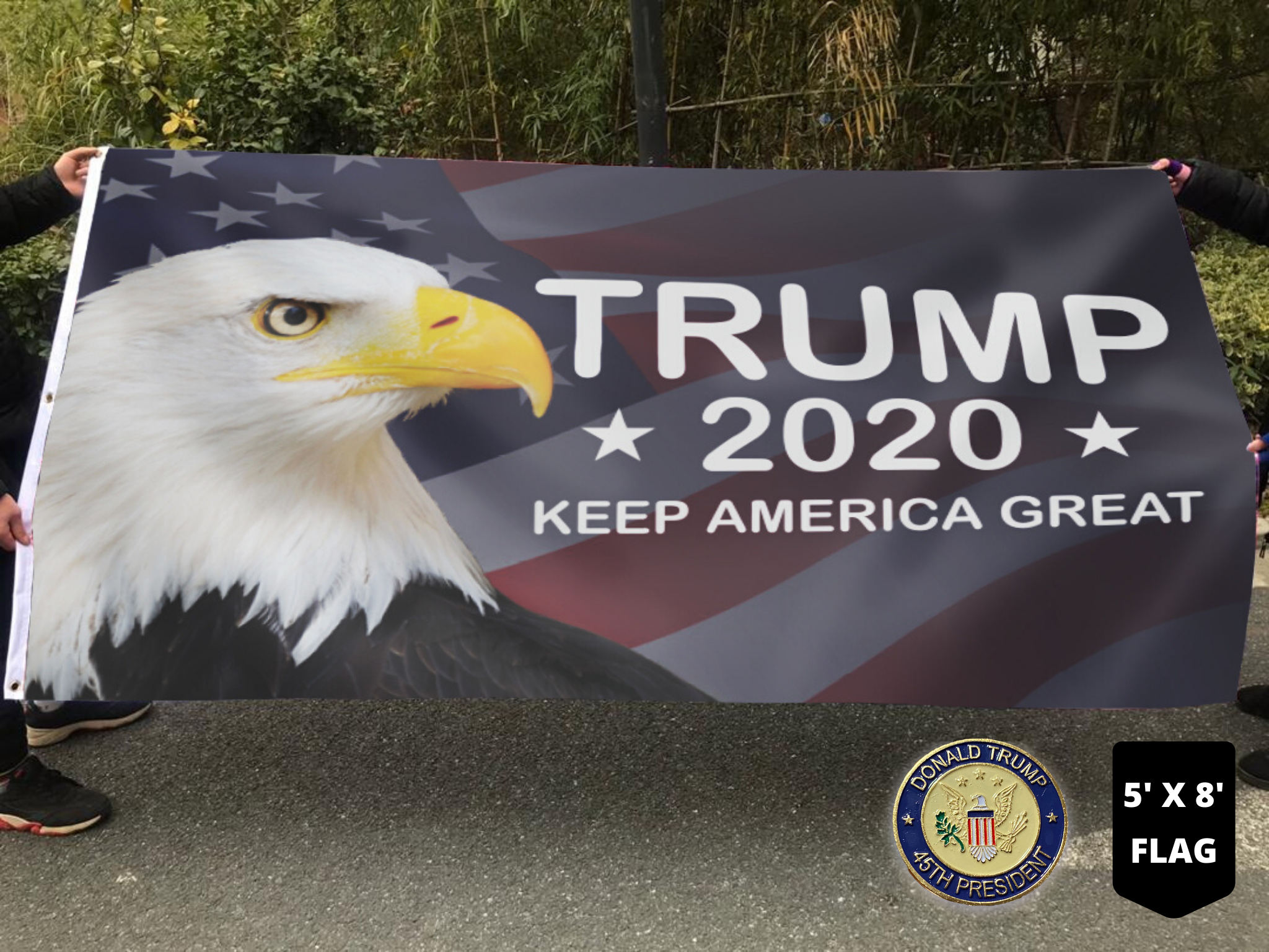 Trump 2020 Keep America Great - American Eagle Flag 5 Trump Keep America Great American Eagle Flag