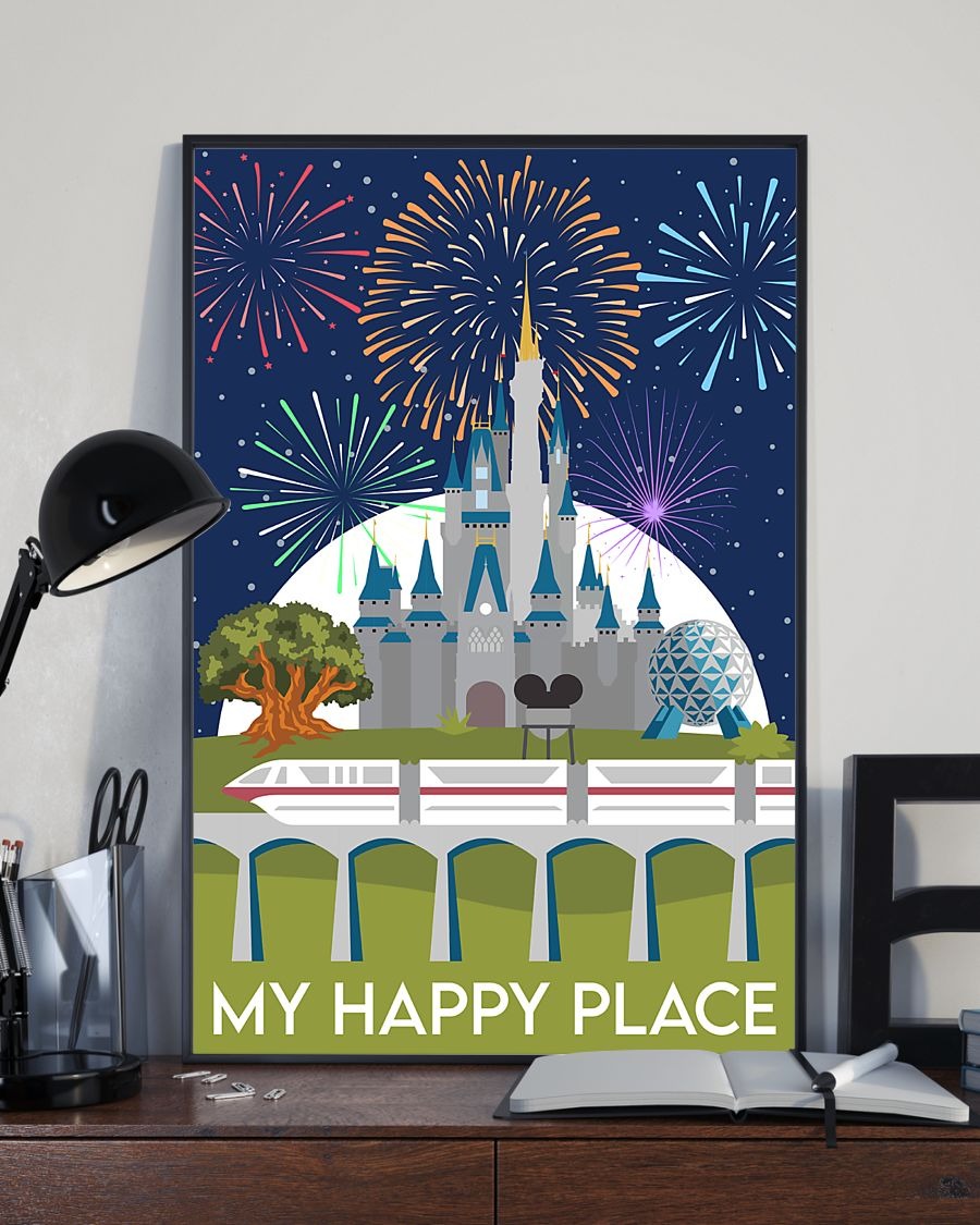 Disney Castle My happy place poster 3 Disney Castle My happy place poster