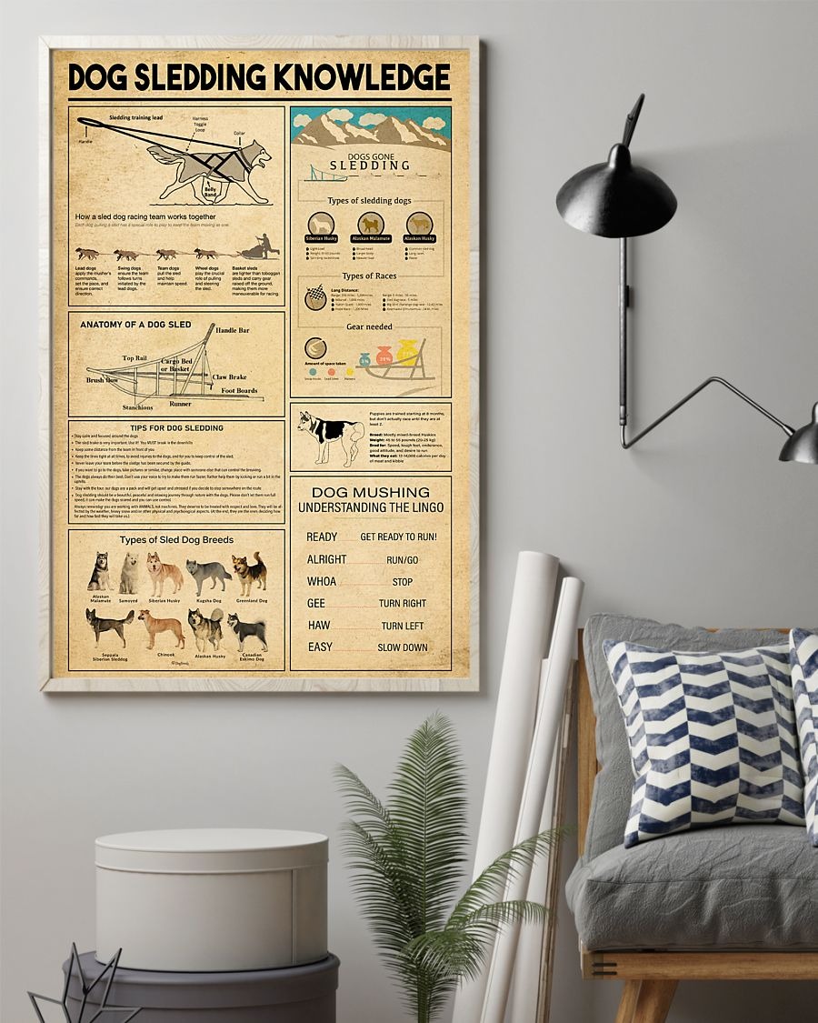 Dog sledding knowledge poster 4 Dog sledding knowledge poster