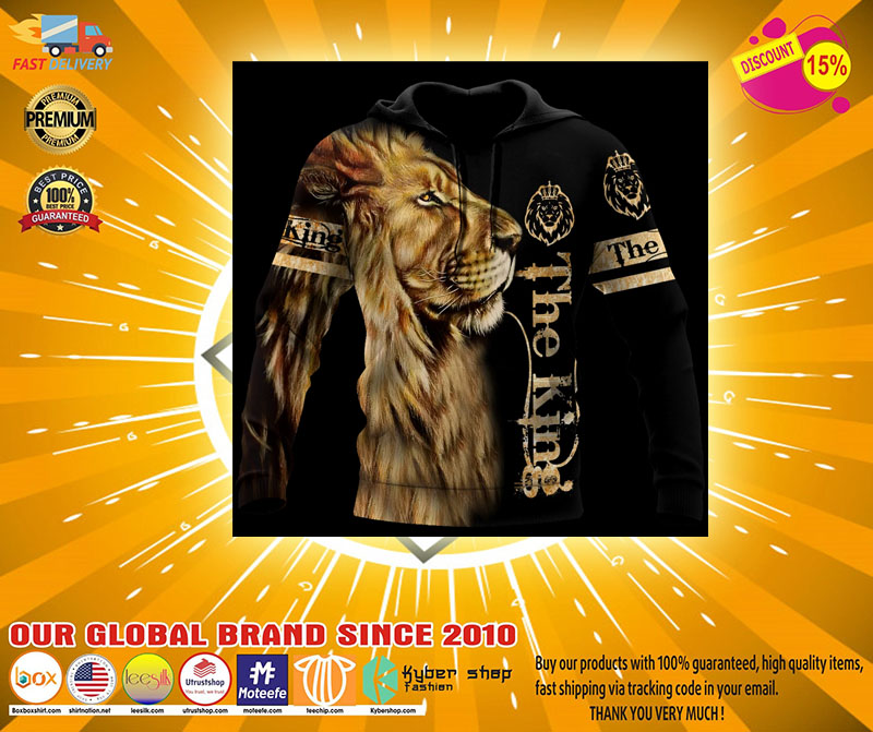 Lion King the king 3d hoodie 4 Lion King the king d hoodie