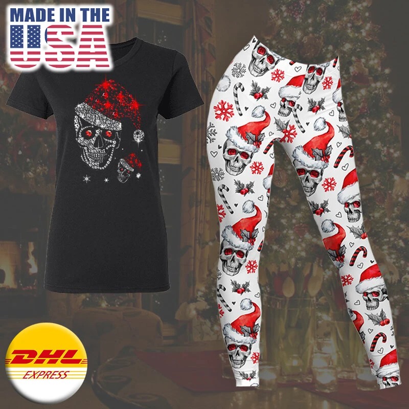 Just love skulls Xmas t-shirt and legging 11 JustloveskullsXmast shirtandlegging