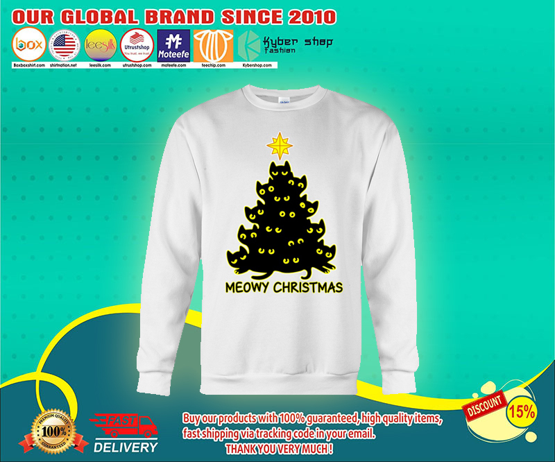 Meowy Christmas sweatshirt, hoodie 2 Meowy Christmas sweatshirt