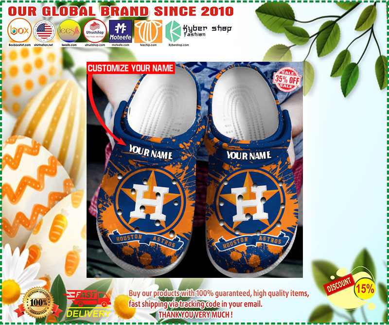 Houston Astros croc shoes crocband 3 Houston Astros croc shoes crocband