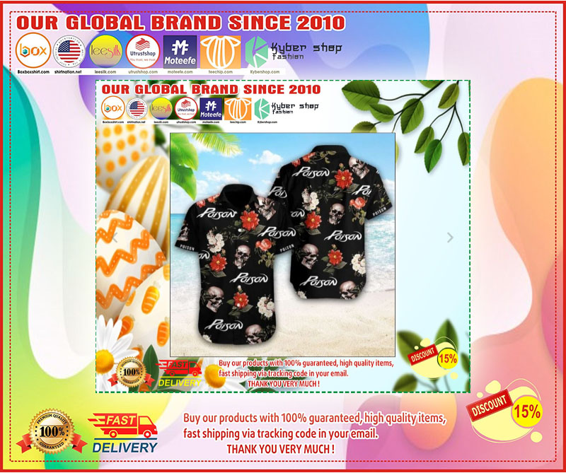 Poison band hawaiian shirt 4 Poison band hawaiian shirt