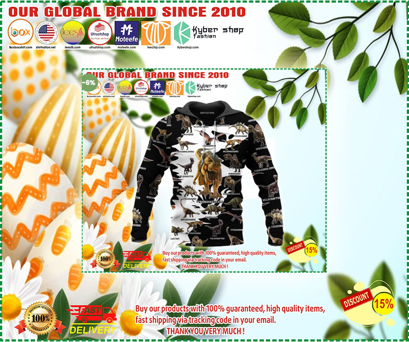 Dinosaur art 3D all over printed hoodie 3 Dinosaur art D all over printed hoodie