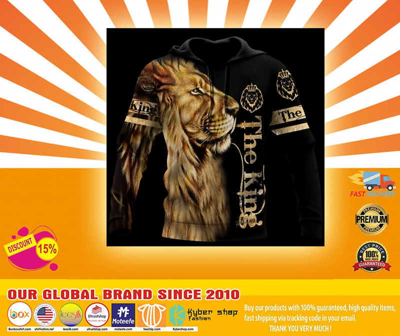 Lion King the king 3d hoodie 2 Lion King the king d hoodie