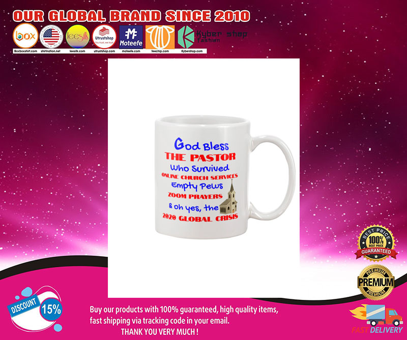 God bless the pastor who survived online church services mug