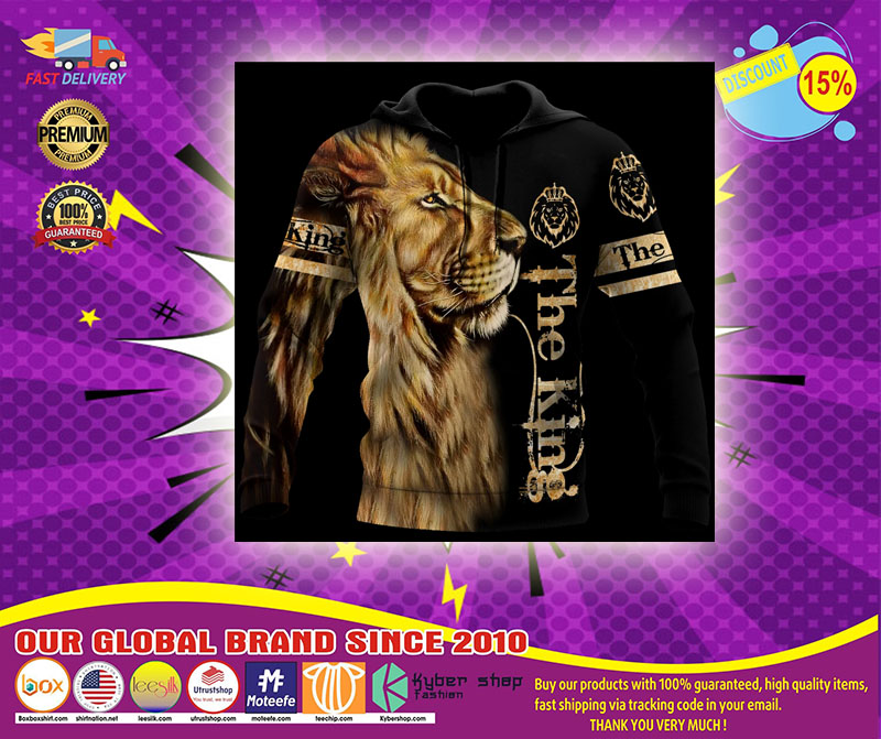 Lion King the king 3d hoodie 5 Lion King the king d hoodie