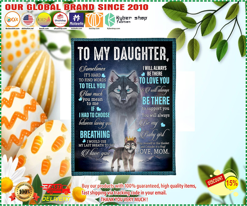 To My Daughter Fleece Blanket 2 To My Daughter Fleece Blanket