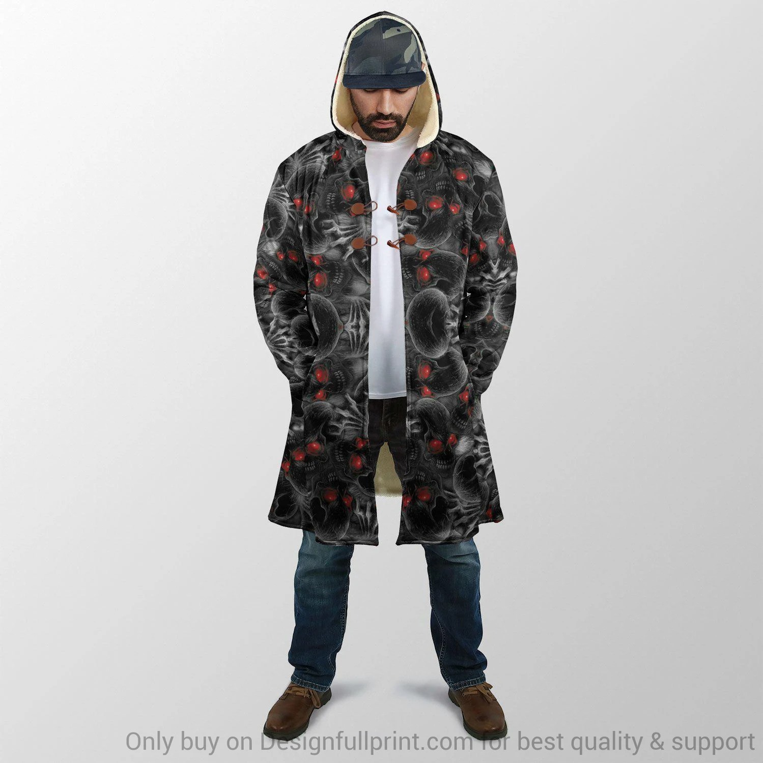 Personalized Red Eyes Screaming Skull 3D CUSTOM NAME HOODIE 2 Personalized Red Eyes Screaming Skull D CUSTOM NAME HOODIE