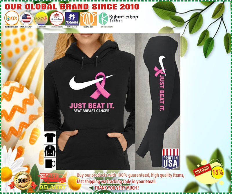 Nike Just beat It beat breast cancer hoodie and legging 3 Nike Just beat It beat breast cancer hoodie and legging